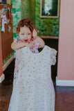 Little Girl's Daisy Embroidered Tulle Dress