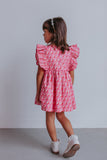 little girl's pink boho dress