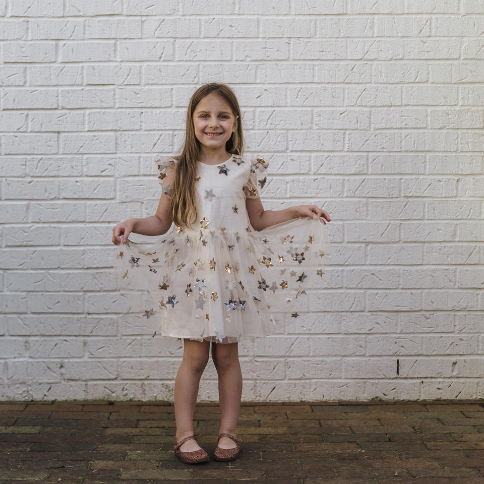ivory star dress