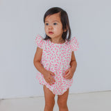 confetti print romper