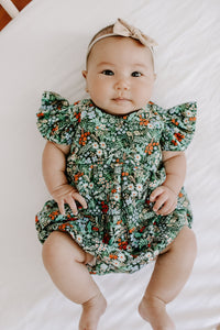 rifle paper baby girls bubble romper