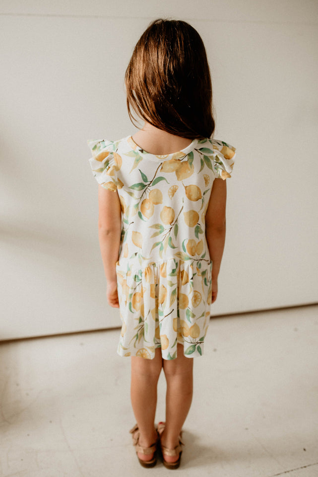 lemon party dress