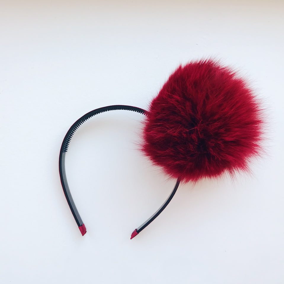 Faux Fur Puff Headband