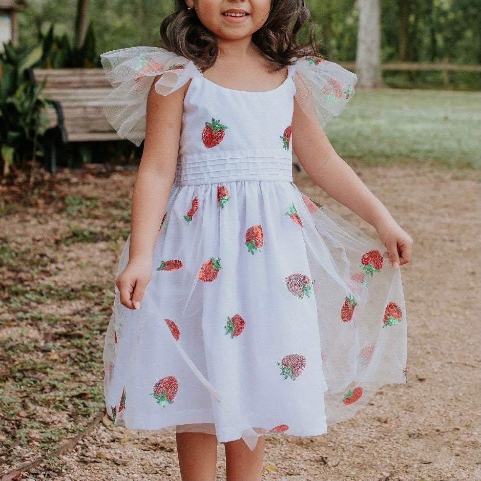 Little Girl's Strawberry Dress