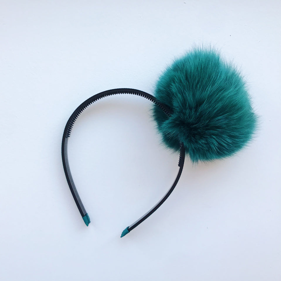 Faux Fur Puff Headband