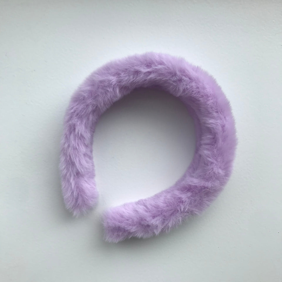 Little Girl's Cozy Faux Fur Fuzzy Fluffy Headband One Size