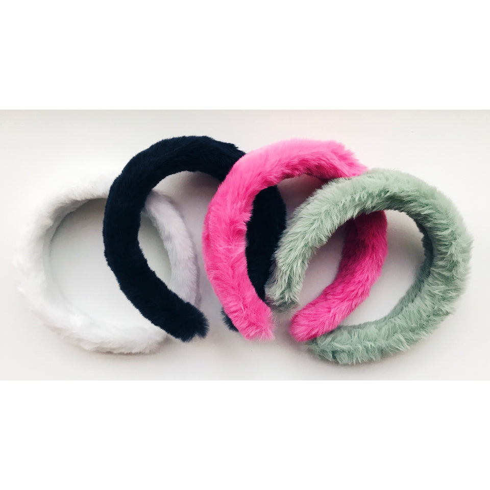 Little Girl's Cozy Faux Fur Fuzzy Fluffy Headband One Size