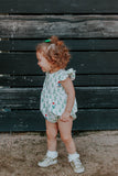 Infant Girl's Christmas Gnome Print Bubble Romper