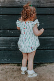 baby girls christmas elf print outfit