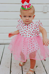 One in a clearance melon first birthday outfit