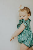 infant girls muted hygge christmas tree romper