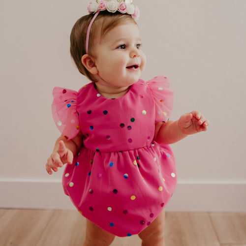 pink first birthday outfit