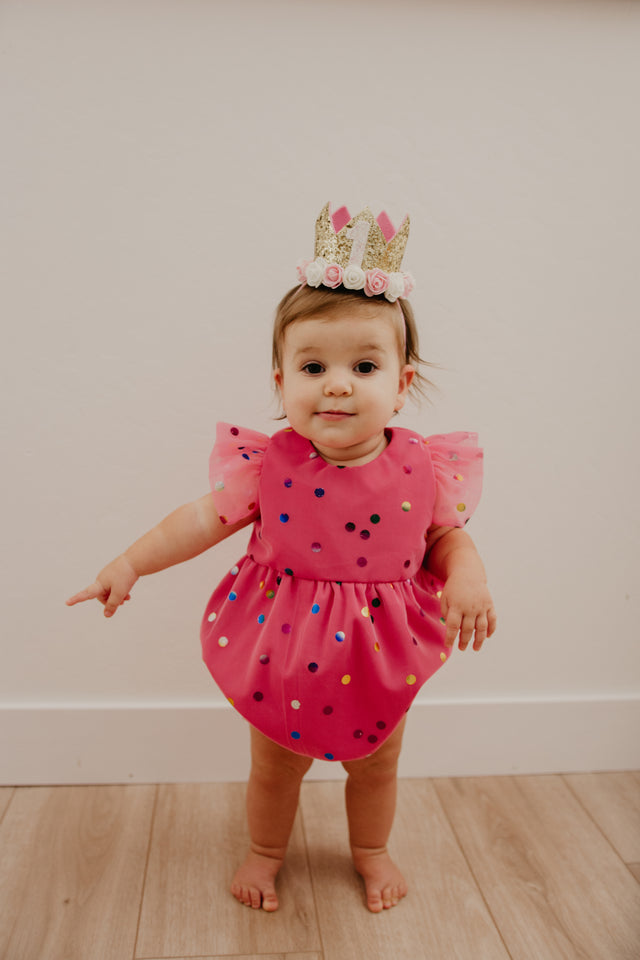 baby girl cake smash outfit