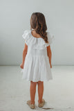 little girl's special occasion white eyelet dress
