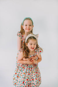 matching floral dresses for sisters