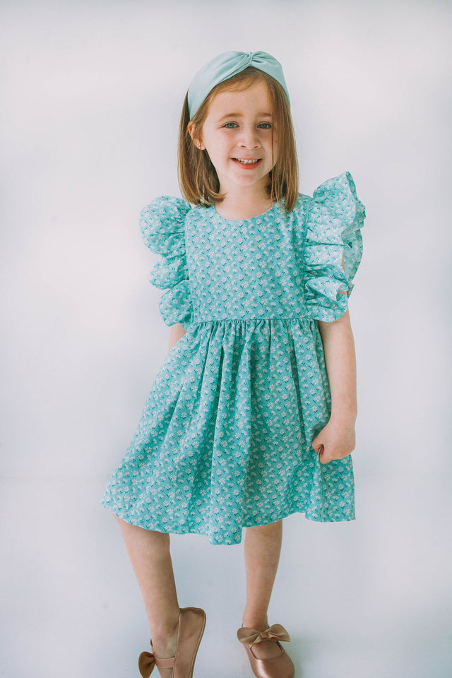 boho daisy mint dress