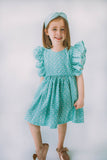 boho daisy mint dress