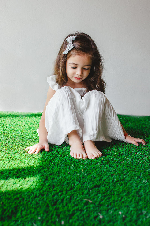 sweet white dress for toddler