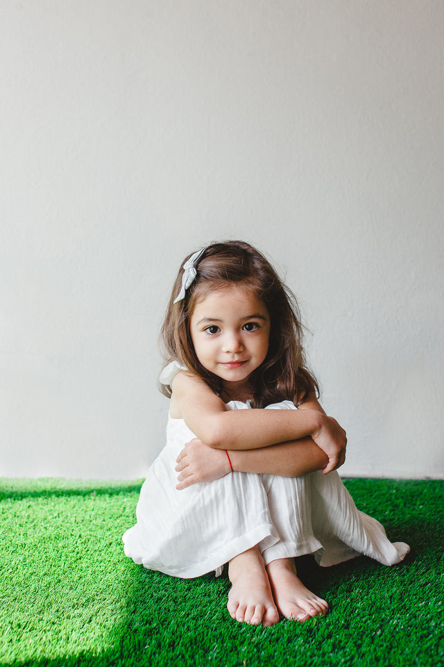 simple white dress for kids