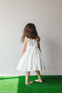 simple white dress for little girl