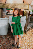 green holiday dress