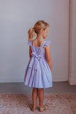 girls lavender seersucker dress