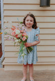 little girls blue easter dress