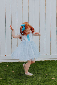 little girls tulle twirl frozen dress