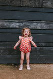 Infant Girl's Woodland Fox Print Print Bubble Romper