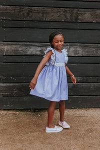 cotton floral twirl dress