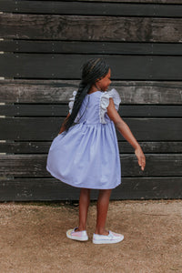 light purple cotton twirl dress