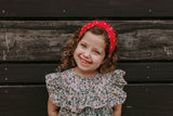 Little Girl's Bejeweled Rhinestone Knotted Turban Headband One Size