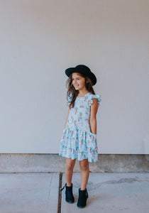rainbow unicorn ruffle dress