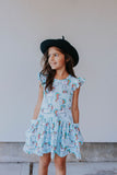 girls rainbow unicorn jersey dress
