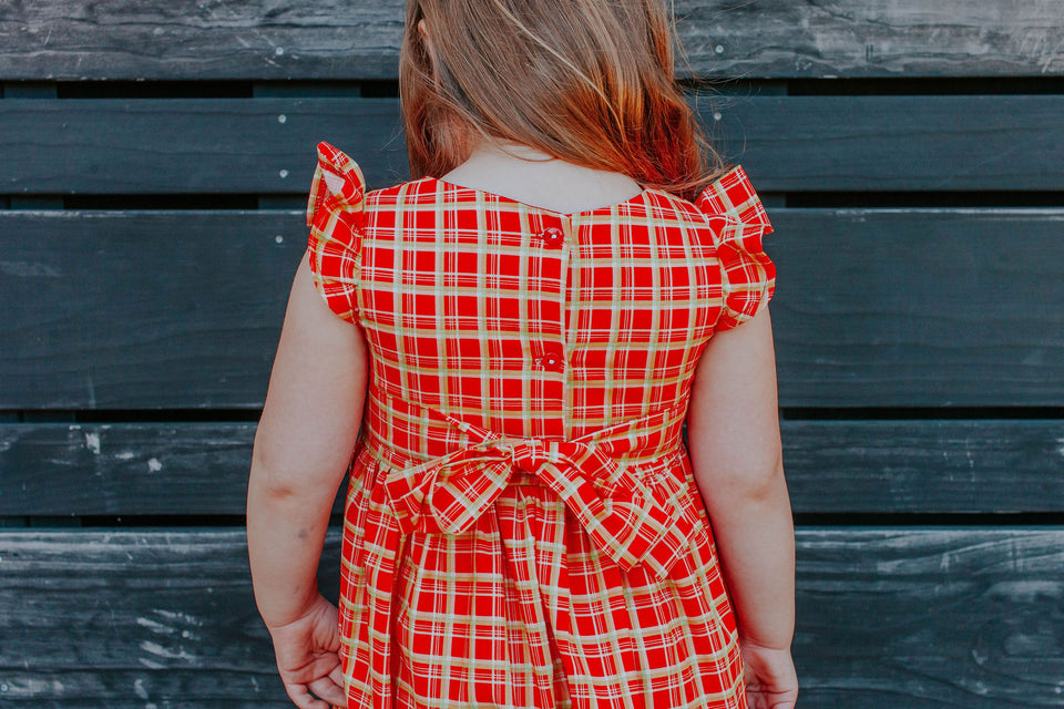 Tartan print dress sales