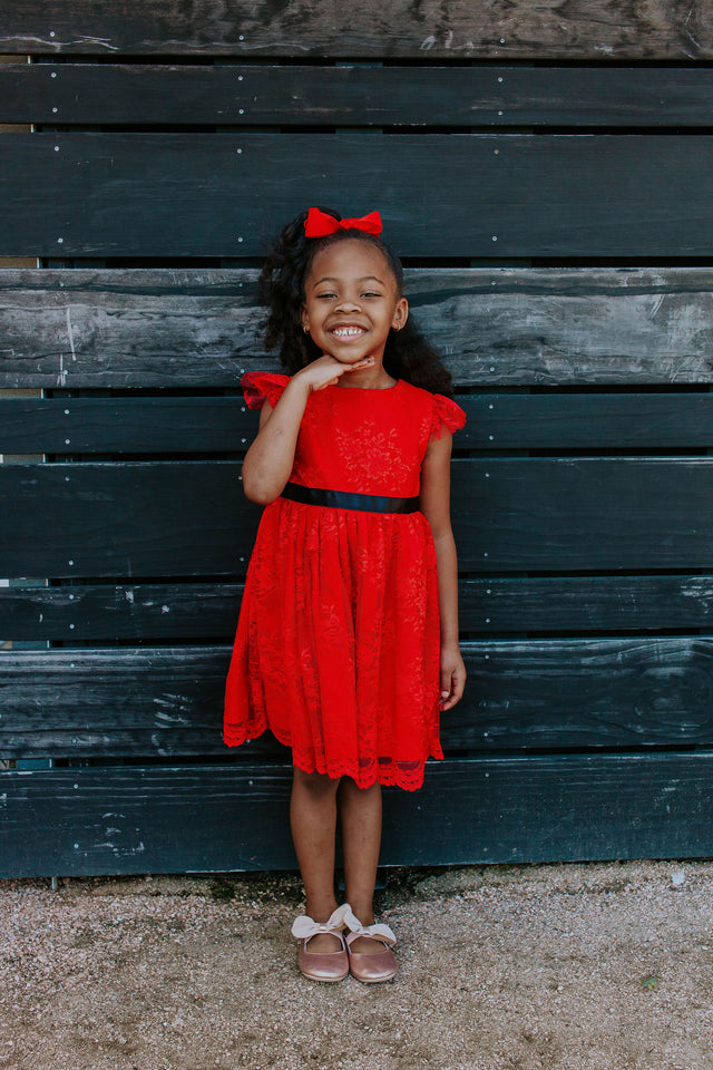 Red and black 2025 outfit for ladies