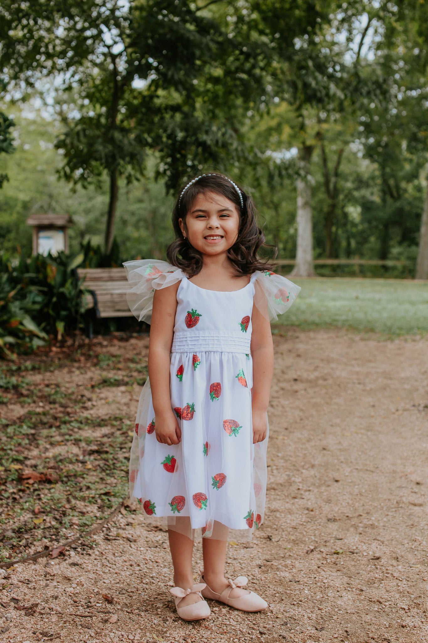 Little girl strawberry dress sale