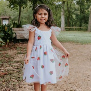 little girls strawberry dress