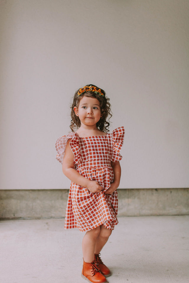 cinnamon colored dress for kids