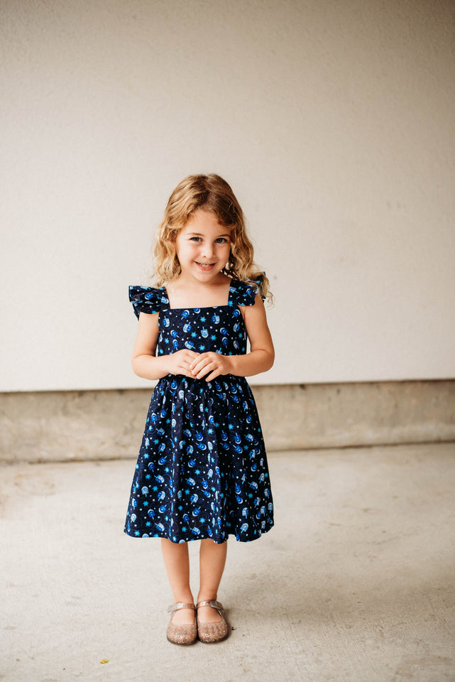 little girls designer hanukkah dress