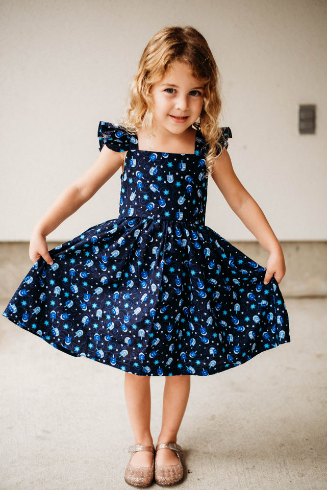 little girls designer hanukkah dresses