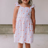 little girls flamingo print dress