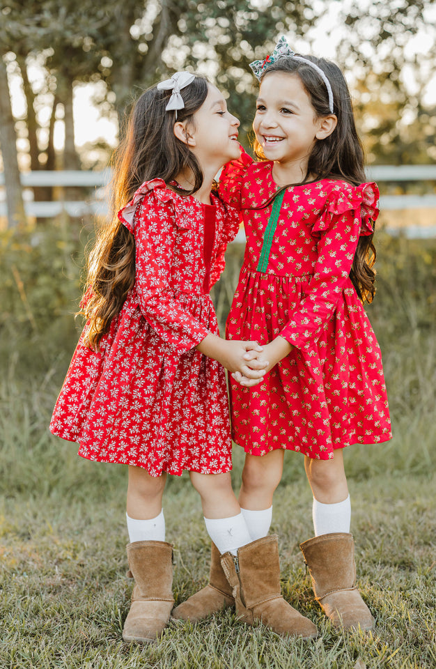 Baby Cosette Dress Set in Red - FINAL SALE – Ivy City Co