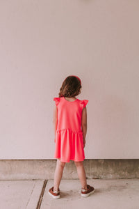 little girls hot pink dress