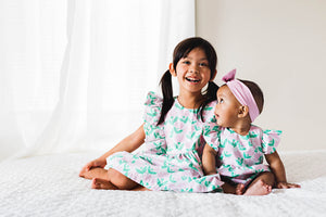 matching floral sister outfits