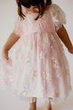 pink and purple moon and star party dress
