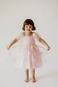 pink and purple moon and star tulle party dress