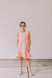 little girls pink cotton dress