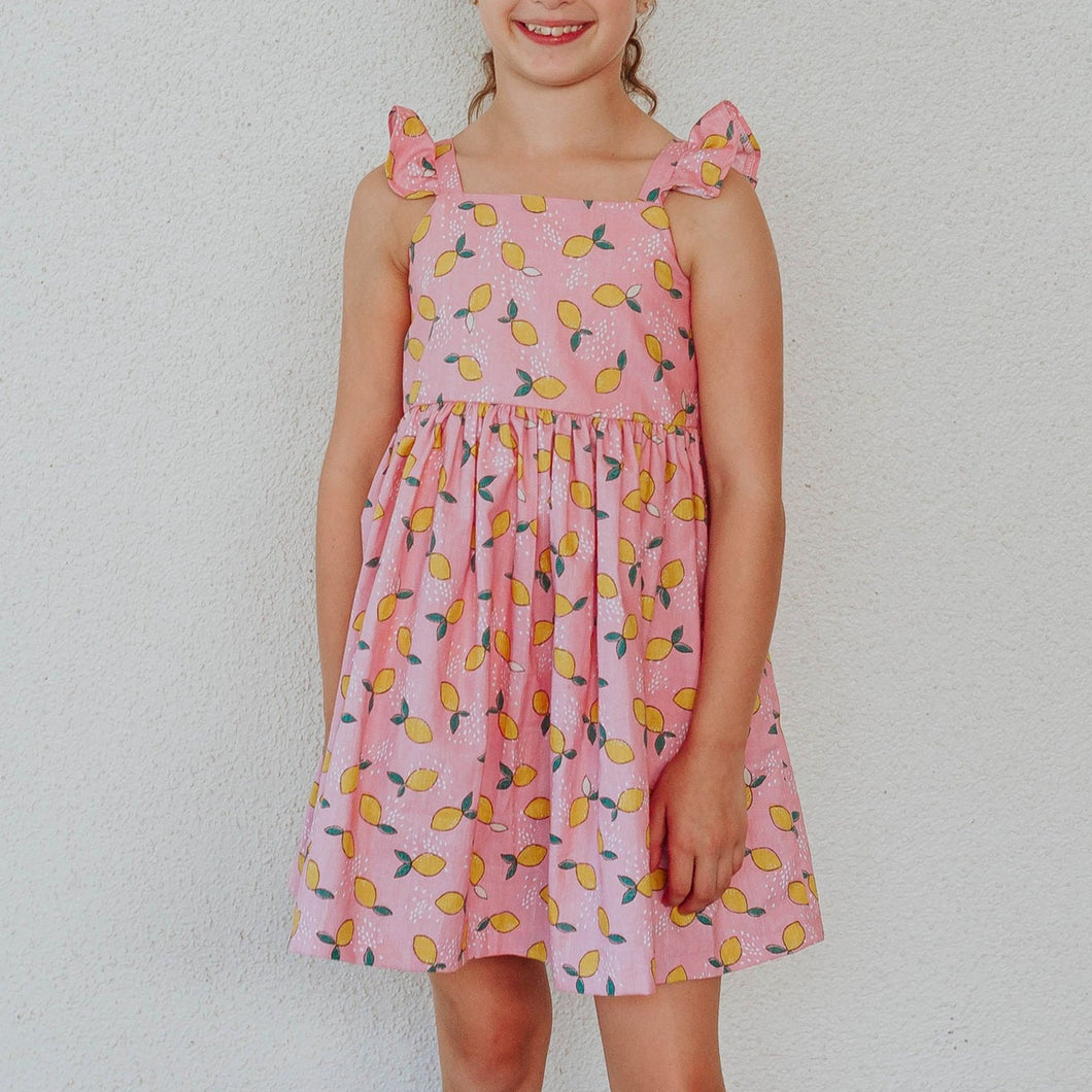 pink lemonade dress for girls