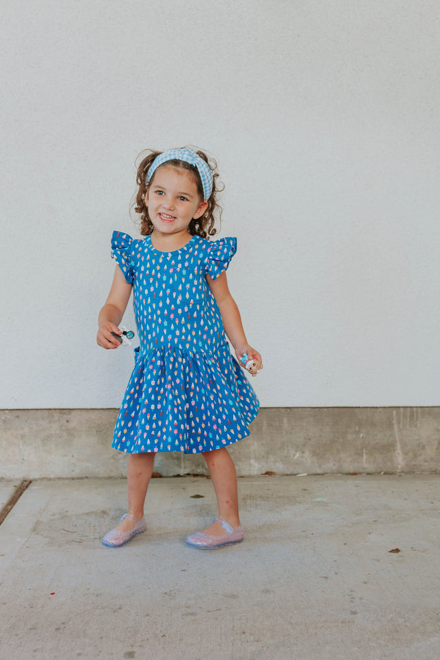 little girls cotton jersey ice cream and popsicle dress